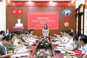 Hội nghị Giao ban công tác báo chí tháng 5