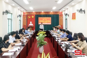 'Đảng ủy các cơ quan Đảng tỉnh làm việc với Chi ủy Báo Sơn La và Đảng ủy Đài PT-TH tỉnh 