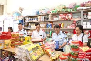 'Kiểm tra phòng chống buôn lậu, gian lận thương mại và hàng giả tại huyện Mai Sơn
