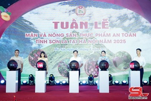 Khai mạc Tuần lễ mận và nông sản, thực phẩm an toàn tỉnh Sơn La năm 2025 tại Hà Nội 