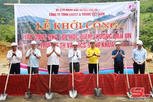 'Khởi công xây dựng nhà lớp học điểm trường bản Un