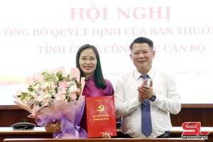 Hội nghị công bố quyết định của Ban Thường vụ Tỉnh uỷ về công tác cán bộ