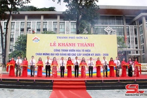 Khánh thành Vườn hoa Tô Hiệu, thành phố Sơn La