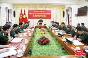 Đoàn công tác Quân khu 2 thăm và làm việc tại Ban Chỉ huy Bộ đội Biên phòng