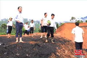 'Đồng chí Phó Chủ tịch UBND tỉnh kiểm tra khai thác khoáng sản tại xã Mường Chiên