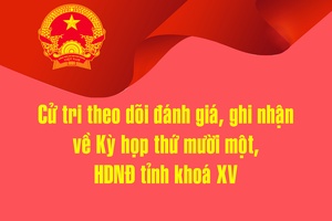 'Cử tri theo dõi đánh giá, ghi nhận về Kỳ họp thứ mười một, HDNĐ tỉnh khoá XV