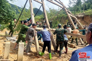 'Phường Chiềng Cơi di dời 4 hộ dân ra khỏi khu vực có nguy cơ sạt lở 