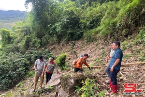 'Xã Nậm Lầu di dời 13 hộ dân nằm trong vùng nguy cơ đá lăn, sạt lở.