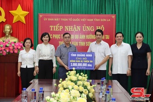 Tỉnh Quảng Ninh ủng hộ Sơn La 3 tỷ đồng khắc phục hậu quả thiên tai