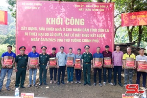 Khởi công xây dựng, sửa chữa nhà ở cho nhân dân tỉnh Sơn La bị thiệt hại do thiên tai