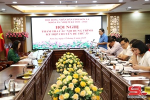 'Ban Pháp chế thẩm tra các nội dung trình Kỳ họp chuyên đề thứ 33
