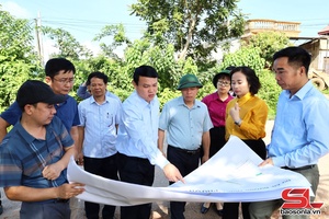 Đẩy nhanh tiến độ giải phóng mặt bằng dự án Đường trục chính đô thị - nội thị Mộc Châu