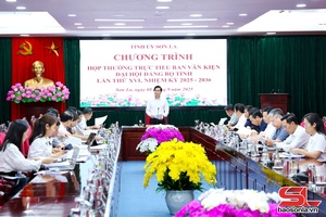Họp Thường trực Tiểu ban Văn kiện Đại hội Đảng bộ tỉnh lần thứ XVI, nhiệm kỳ 2025-2030
