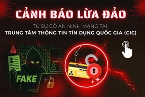 'CẢNH BÁO LỪA ĐẢO CHIẾM ĐOẠT TÀI SẢN TỪ SỰ CỐ AN NINH MẠNG TẠI TRUNG TÂM THÔNG TIN TÍN DỤNG QUỐC GIA