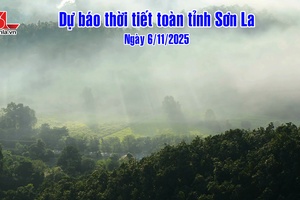 'Dự báo thời tiết toàn tỉnh Sơn La ngày 6/11/2025