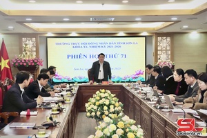 Phiên họp thứ 71 Thường trực HĐND tỉnh Sơn La khóa XV, nhiệm kỳ 2021-2026