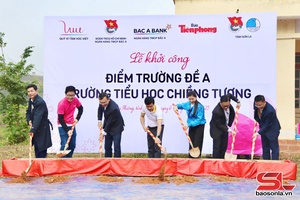 'Khởi công xây dựng Điểm trường Đề A, xã Lóng Phiêng, tỉnh Sơn La