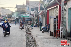 'Cần sớm hoàn thành việc thi công hè tuyến đường 20/11