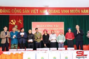 'Đoàn công tác của Hiệp hội Doanh nghiệp tỉnh thăm và làm việc với xã Song Khủa