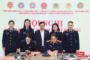 'Hội nghị giao ban các ngành và ký kết các quy chế phối hợp năm 2026