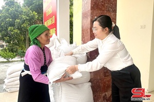 Phù Yên hỗ trợ hơn 3 tấn gạo cho hộ nghèo