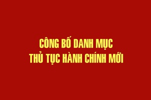 'Công bố danh mục thủ tục hành chính mới trong lĩnh vực tiêu chuẩn đo lường chất lượng