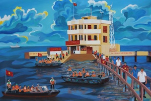 'Đảo Đá Tây trong quần Đảo Trường Sa  