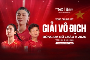 'Xem trọn vẹn AFC Women’s Asian Cup 2026 trên TV360: Ba tuần rực lửa tại Australia, theo sát đội tuyển nữ Việt Nam từng bước