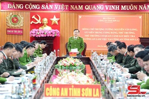 'Đoàn công tác của Bộ Công an làm việc với Công an tỉnh Sơn La