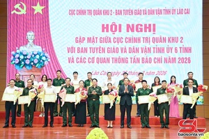 Gặp mặt giữa Cục Chính trị Quân khu 2 với Ban Tuyên giáo và Dân vận Tỉnh ủy 6 tỉnh, các cơ quan thông tấn, báo chí năm 2026