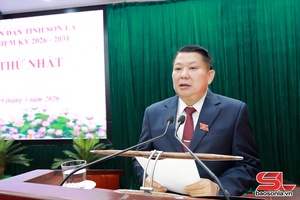 Phát biểu khai mạc Kỳ họp thứ nhất HĐND tỉnh Sơn La của đồng chí Lò Minh Hùng, Phó Bí thư Thường trực Tỉnh ủy, Chủ tịch HĐND tỉnh