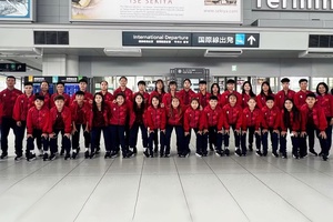 'U17 nữ Việt Nam lên đường tập huấn tại Nhật Bản

