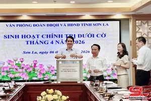 'Văn phòng Đoàn đại biểu Quốc hội và HĐND tỉnh tổ chức sinh hoạt chính trị dưới cờ tháng 4/2026