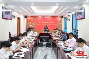 Ban Nội chính Tỉnh ủy làm việc với Đảng ủy Tòa án nhân dân tỉnh