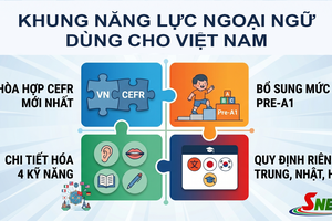 'Khung năng lực ngoại ngữ dùng cho Việt Nam