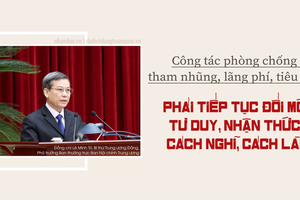 Công tác phòng chống tham nhũng, lãng phí, tiêu cực phải tiếp tục đổi mới tư duy, nhận thức, cách nghĩ, cách làm
