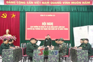 'Diễn tập tác chiến xã Mường Lèo trong khu vực phòng thủ năm 2026 đạt xuất sắc