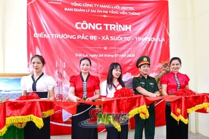 'Viettel khánh thành, bàn giao công trình lớp học tại điểm trường bản Pắc Bẹ