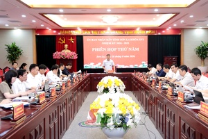'Phiên họp thứ năm, UBND tỉnh Sơn La khóa XVI