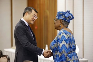 Thủ tướng Chính phủ Lê Minh Hưng tiếp Tổng Giám đốc WTO