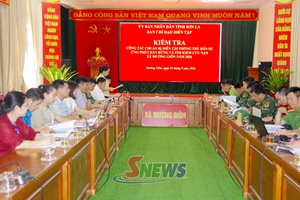 'Kiểm tra công tác chuẩn bị diễn tập phòng thủ dân sự ứng phó cháy rừng và tìm kiếm cứu nạn xã Mường Giôn năm 2026