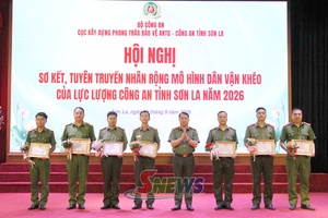 'Sơ kết, tuyên truyền nhân rộng mô hình dân vận khéo của lực lượng Công an Sơn La