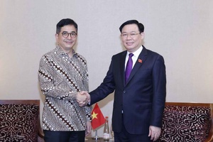 NA leader receives head of Indonesian Chamber of Commerce and Industry
