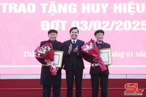 Provincial leader presents Party membership badges in Son La city