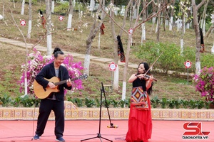 'Famous artists from Hanoi perform at Son La city’s Ban Flower Festival