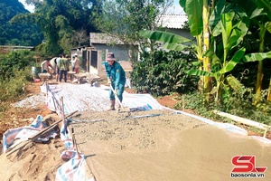 'Son La province targets over 87% of hamlet roads concreted
