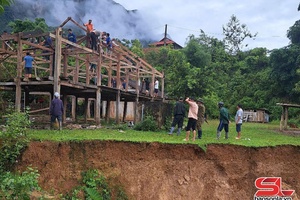 'Households relocated from landslide-prone areas