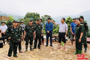Provincial chairman inspects housing construction for people in disaster-affected areas