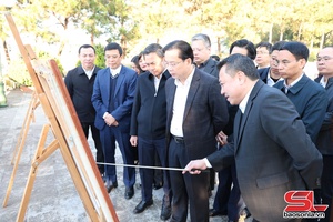 Provincial leaders inspect projects in Van Son, Thao Nguyen, and Moc Chau wards