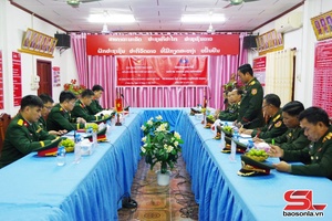 Bộ CHQS tỉnh Sơn La cọ xồ xảm cắp Bộ CHQS pưng tỉnh U Đôm Xay cánh Luông Pha Bang